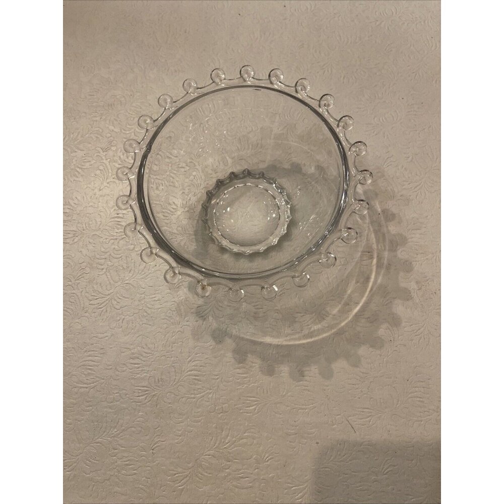 Vintage Heisey Glass Bowl Lariat 7" Bowl Clear